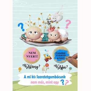 Kisfiú újszülött baba bejelentő kaparós sorsjegy, baba nemét felfedő egyedi vicces ajándék, Új nagyi nagypapa felkérő - otthon & életmód - papír, írószer - Meska.hu