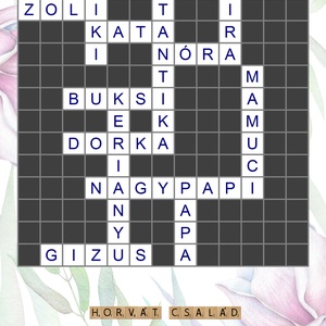 Egyedi névkirakó szókirakó scrabble szülinapi poszter kerettel, Nászajándék, Rejtvény családfa előszoba lakásavató házav - esküvő - emlék & ajándék - nászajándék - Meska.hu