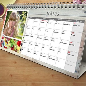 2022-es Fényképes asztali naptár 13 oldalas, Filofax határidőnapló fotós nagymama nagypapa unoka nőknek férfinak kutyás - otthon & lakás - papír írószer - naptár & tervező - Meska.hu