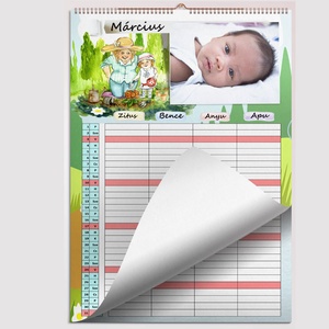 A3 fényképes családi rendező naptár falinaptár Fotós határidőnapló családi szervező nőnek anyának programfüzet planner - otthon & életmód - dekoráció - Meska.hu