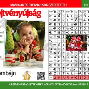 fényképes fix feliratos keresztrejtvény szókereső rejtvény gondolkodó találós kérdés egyedi bejelentőlap qr kódos vidám -  - Meska.hu