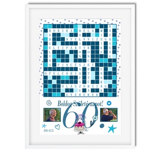 Fényképes szókirakó rejtvény skandináv szó családfa kirakó évforduló nászajándék puzzle fejtörő szülinap névnap testvér - esküvő - emlék & ajándék - nászajándék - Meska.hu