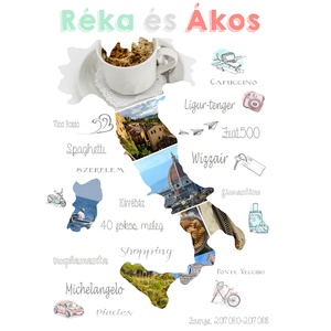 Fényképes kollázs térkép útinapló poszter kerettel, Szülinapi ajándék montázs nyaralási fotókkal, Egyedi fotó ajándék - otthon & lakás - dekoráció - kép & falikép - Meska.hu Fényképes kollázs térkép útinapló poszter kerettel, Szülinapi ajándék montázs nyaralási fotókkal, Egyedi fotó ajándék - otthon & lakás - dekoráció - kép & falikép - Meska.hu
