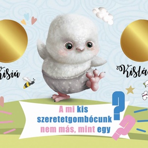 Kisfiú újszülött baba bejelentő kaparós sorsjegy, baba nemét felfedő egyedi vicces ajándék, Nagyi leszel, titkos üzenet - otthon & életmód - papír, írószer - Meska.hu