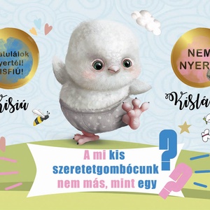 Kisfiú újszülött baba bejelentő kaparós sorsjegy, baba nemét felfedő egyedi vicces ajándék, Nagyi leszel, titkos üzenet - otthon & életmód - papír, írószer - Meska.hu