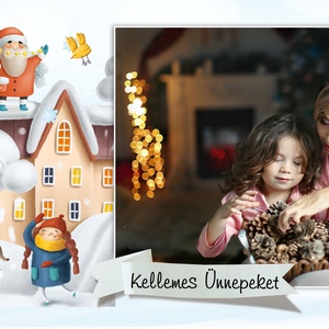 6 db fényképes képeslapcsomag képeslap egyedi fotós különleges karácsonyi ajándék ajándékkisérő télapó advent gyerekrajz - karácsony - Meska.hu