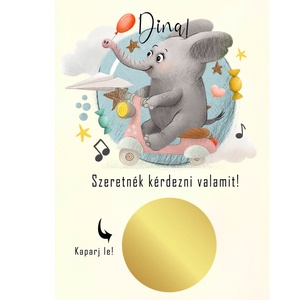 Keresztszülő felkérő kaparós sorsjegy, meghivó, felkérő, Képeslap titkos üzenettel keresztanyu keresztapu babaköszöntő - otthon & életmód - papír, írószer - Meska.hu