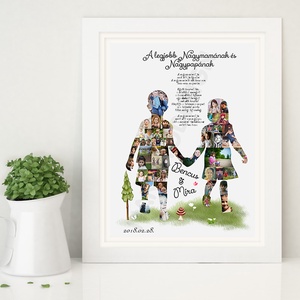 Anyák napi nagyszülő apa anya poszter fényképekből, Anyáknapja, Apák napja fényképes poszter nagyinak nagypapának Mama - otthon & életmód - dekoráció - kép & falikép - poszter - Meska.hu