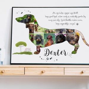 Egyedi tacskós tacsis kutyusus kutya falidekoráció, kutyák szerelmeseinek, kutyarajongóknak, állatbarátoknak állatos  - otthon & lakás - dekoráció - kép & falikép - poszter - Meska.hu