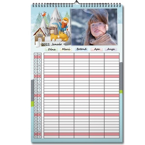 2024-es Fényképes családi rendező naptár falinaptár A3-as - otthon & életmód - dekoráció - fali és függő dekoráció - falinaptár & öröknaptár - Meska.hu