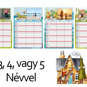 A3 fényképes családi rendező naptár falinaptár Fotós határidőnapló családi szervező nőnek anyának programfüzet planner - otthon & életmód - dekoráció - Meska.hu
