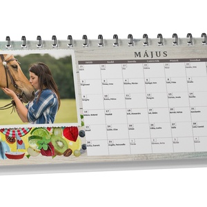 2023-as Fényképes asztali naptár 13 oldalas, Filofax határidőnapló fotós nagymama nagypapa unoka nőknek férfinak kutyás - otthon & életmód - papír, írószer - naptár & tervező - Meska.hu