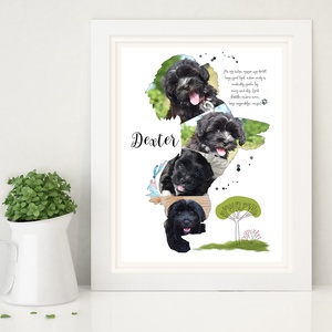 Egyedi Bichon Havanese kutyusus kutya falidekoráció, kutyák szerelmeseinek, kutyarajongóknak, állatbarátoknak állatos  - otthon & életmód - dekoráció - kép & falikép - poszter - Meska.hu
