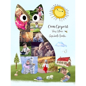 Cica Csoport Óvodai Fényképes Ballagási Tabló Bölcsőde Dadusnak Óvónéniknek Ajándék poszter  - otthon & életmód - dekoráció - kép & falikép - poszter - Meska.hu