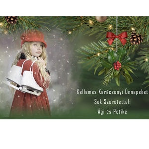 Karácsonyi képeslap, képeslapcsomag fényképpel, 6 db egyedi különleges ajándékkisérő, télapó advent gyerekrajz  - karácsony - karácsonyi ajándékozás - karácsonyi képeslap, üdvözlőlap, ajándékkísérő - Meska.hu