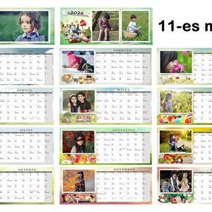Egyedi, fényképes 2026-os asztali naptár Tökéletes ajándék, Megható ajándék, Időseknek - otthon & életmód - dekoráció - fali és függő dekoráció - falinaptár & öröknaptár - Meska.hu
