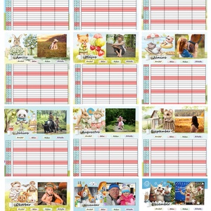 Családi rendező fényképes falinaptár, 2026-os karácsonyi ajándék, ajándékkisérő, képeslap - Meska.hu