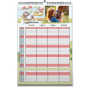 Családi rendező fényképes falinaptár, 2026-os karácsonyi ajándék, ajándékkisérő, képeslap - otthon & életmód - dekoráció - fali és függő dekoráció - falinaptár & öröknaptár - Meska.hu