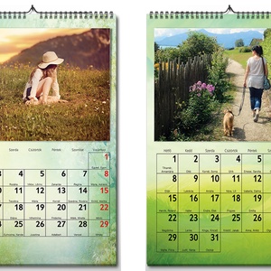 Egyedi, fényképes 2026-os falinaptár  Nagyszülőknek Időseknek Anyósnak Testvérnek Hasznos ajándék - otthon & életmód - dekoráció - fali és függő dekoráció - falinaptár & öröknaptár - Meska.hu