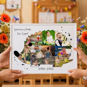 Legjobb óvó néni ajándék, Fényképes Óvodai Ballagási Tabló, Bölcsőde, Süni Csoport, Óvónéni Dadusoknak Poszter , Otthon & Életmód, Dekoráció, Kép & Falikép, Poszter, Fotó, grafika, rajz, illusztráció, MESKA