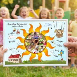 Legjobb óvó néni ajándék, Fényképes Óvodai Ballagási Tabló, Bölcsőde, Napocska Csoport, Óvónéniknek Dadusnak Poszter , Otthon & Életmód, Dekoráció, Kép & Falikép, Poszter, Fotó, grafika, rajz, illusztráció, MESKA