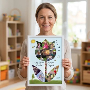 Legjobb óvó néni ajándék, Fényképes Óvodai Ballagási Tabló, Bölcsőde, Tulipán Csoport, Óvónéni, Dadusoknak Poszter , Otthon & Életmód, Dekoráció, Kép & Falikép, Poszter, Fotó, grafika, rajz, illusztráció, MESKA