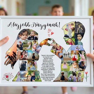 Legjobb óvó néni ajándék, Fényképes Óvodai Ballagási Tabló, Bölcsőde, Tablókép, Óvónéni, Dadusoknak Poszter  - Meska.hu