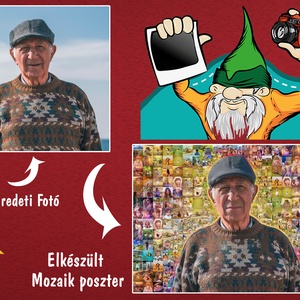 Fényképes Mozaikposzter, Egyedi Emlékkollázs Saját Fotókból Családi Falikép Ajándék - otthon & életmód - dekoráció - kép & falikép - poszter - Meska.hu