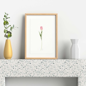 Tulipán - Akvarell hatású digitális grafika, Művészet, Grafika & Illusztráció, Digitális, Festészet, Fotó, grafika, rajz, illusztráció, MESKA