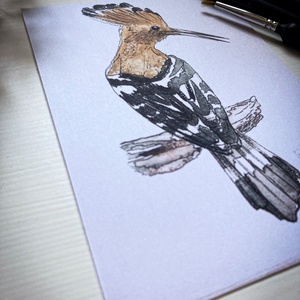 Búbos banka - akvarell nyomat , Művészet, Grafika & Illusztráció, Művészi nyomat, Festészet, Fotó, grafika, rajz, illusztráció, MESKA
