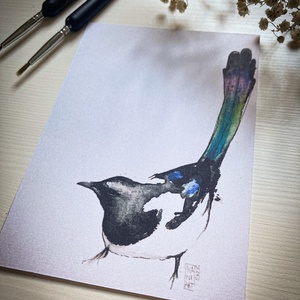 Szarka - művészi nyomat , Művészet, Grafika & Illusztráció, Művészi nyomat, Festészet, Fotó, grafika, rajz, illusztráció, MESKA