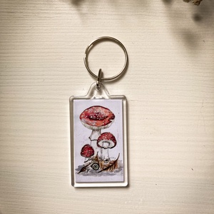 Kulcstartó - Gombák és lepkék kulcstartó - táska & tok - kulcstartó & táskadísz - kulcstartó - Meska.hu