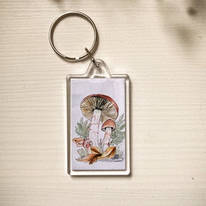 Kulcstartó - Gombák és lepkék kulcstartó - Meska.hu