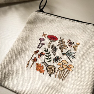 Neszeszer - mini cipzáras vászon tároló, Táska & Tok, Neszesszer, Varrás, Fotó, grafika, rajz, illusztráció, MESKA