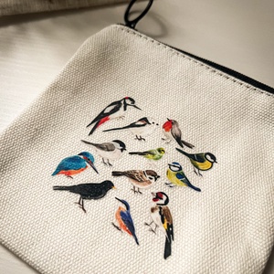 Neszeszer - mini cipzáras vászon tároló - táska & tok - neszesszer - Meska.hu