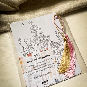 Könyvjelző - DIY színező csomag , DIY (Csináld magad), Egységcsomag, Fotó, grafika, rajz, illusztráció, MESKA