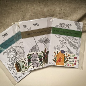 Színező kártyák - DIY Színező kártgyák motivációs üzenetekkel, Otthon & Életmód, Papír, írószer, Színező, , MESKA