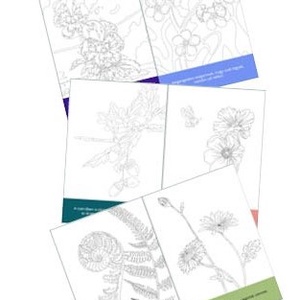 Színező kártyák - DIY Színező kártgyák motivációs üzenetekkel - otthon & életmód - papír, írószer - színező - Meska.hu