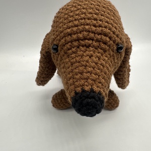 Horgolt tacsi - játék & sport - plüssállat & játékfigura - kutya - Meska.hu