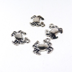 Rák ékszerdísz, fityegő, charm 16x14mm (4db) - Meska.hu