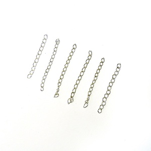 Lánchosszabbító 6x4x0,6mm - ezüst szín (6db) - Meska.hu