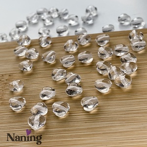 Cseh üveggyöngy - preciosa - szivecske - víztiszta - 20db, Kellékek & szerszámok, Gyöngyfűzés kellékek, Egyéb alkatrész, , MESKA