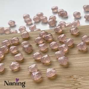 Cseh üveggyöngy - preciosa - szivecske - rózsaszín - 20db - kellékek & szerszámok - gyöngyfűzés kellékek - egyéb alkatrész - Meska.hu