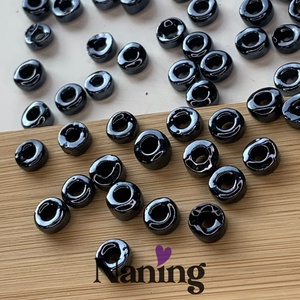 Cseh üveggyöngy, rondell � 7mm � fényes acélkék - 50db, Kellékek & szerszámok, Gyöngyfűzés kellékek, Egyéb alkatrész, , MESKA