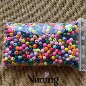 Festett fagyöngy mix � 10mm � élénk színválogatás - 150db/csomag - 50gramm - 7ft/db, Kellékek & szerszámok, Gyöngyfűzés kellékek, Egyéb alkatrész, , MESKA