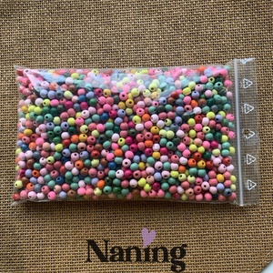 Festett fagyöngy mix � 8mm � élénk színválogatás - 380db/csomag - 50gramm - 3ft/db, Kellékek & szerszámok, Gyöngyfűzés kellékek, Egyéb alkatrész, , MESKA