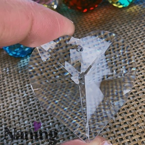 Kristályszív � napfogó � 40mm � átlátszó, Kellékek & szerszámok, Dekorációs kellékek, Egyéb kellékek, , MESKA