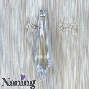 Szivárványkristály � napfogó � hosszúkás � 80mm � átlátszó, Kellékek & szerszámok, Dekorációs kellékek, Egyéb kellékek, , MESKA