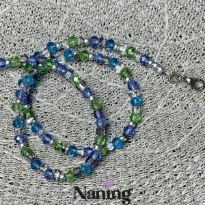 Kézműves nyaklánc, Ékszer, Nyaklánc, Gyöngyös nyaklánc, Ékszerkészítés, MESKA