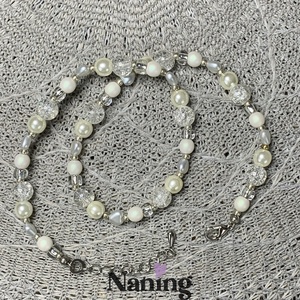 Kézműves nyaklánc, Ékszer, Nyaklánc, Gyöngyös nyaklánc, Ékszerkészítés, MESKA